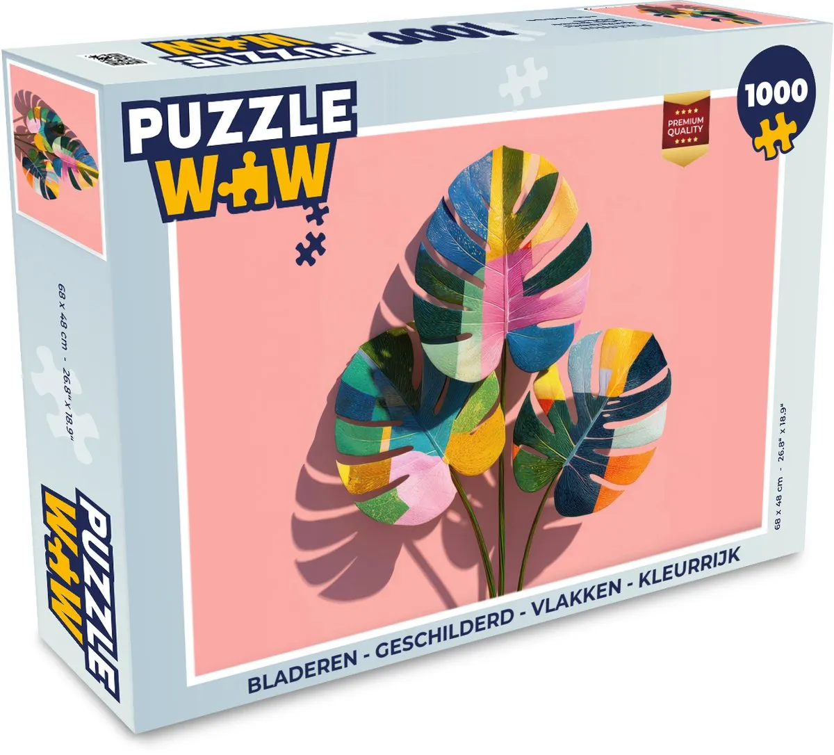 PuzzleWow Bladeren Legpuzzel 1000 Stuks - Geschilderd