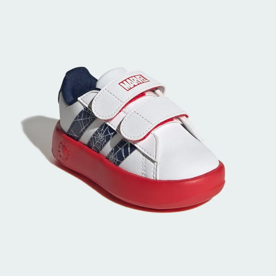 Adidas Marvel Spider-Man Grand Court Schoenen - Peuters Wit - afbeelding 5 van 6