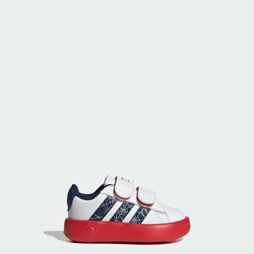 Adidas Marvel Spider-Man Grand Court Schoenen - Peuters Wit - afbeelding 6 van 6