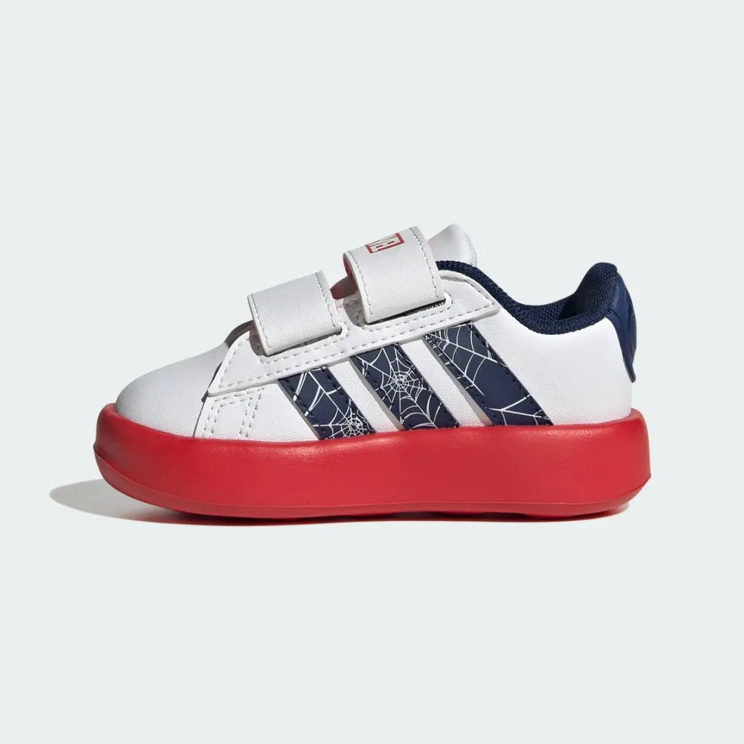 Adidas Marvel Spider-Man Grand Court Schoenen - Peuters Wit - afbeelding 3 van 6