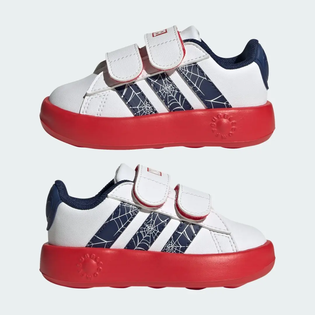 Adidas Marvel Spider-Man Grand Court Schoenen - Peuters Wit - afbeelding 4 van 6