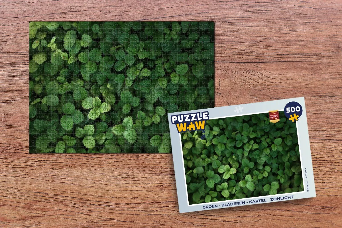 PuzzleWow Legpuzzel Bladeren 500 Stuks - Groen