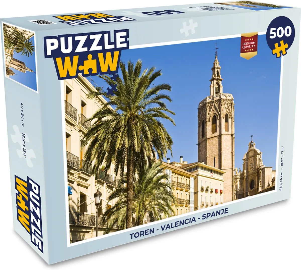 PuzzleWow Legpuzzel Valencia Spanje 500 Stuks