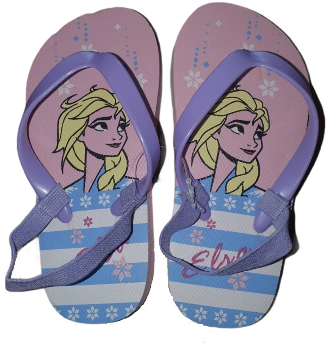 Roze/lila teenslippers van Disney Frozen maat 22/23
