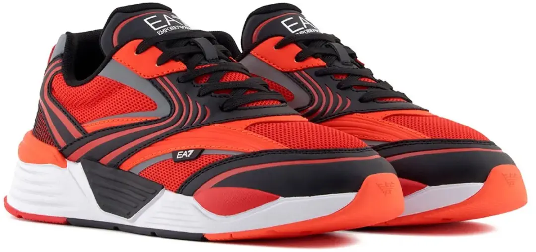 Ea7 Emporio Armani Ace Runner Pop Schoenen Rood EU 41 1/3
