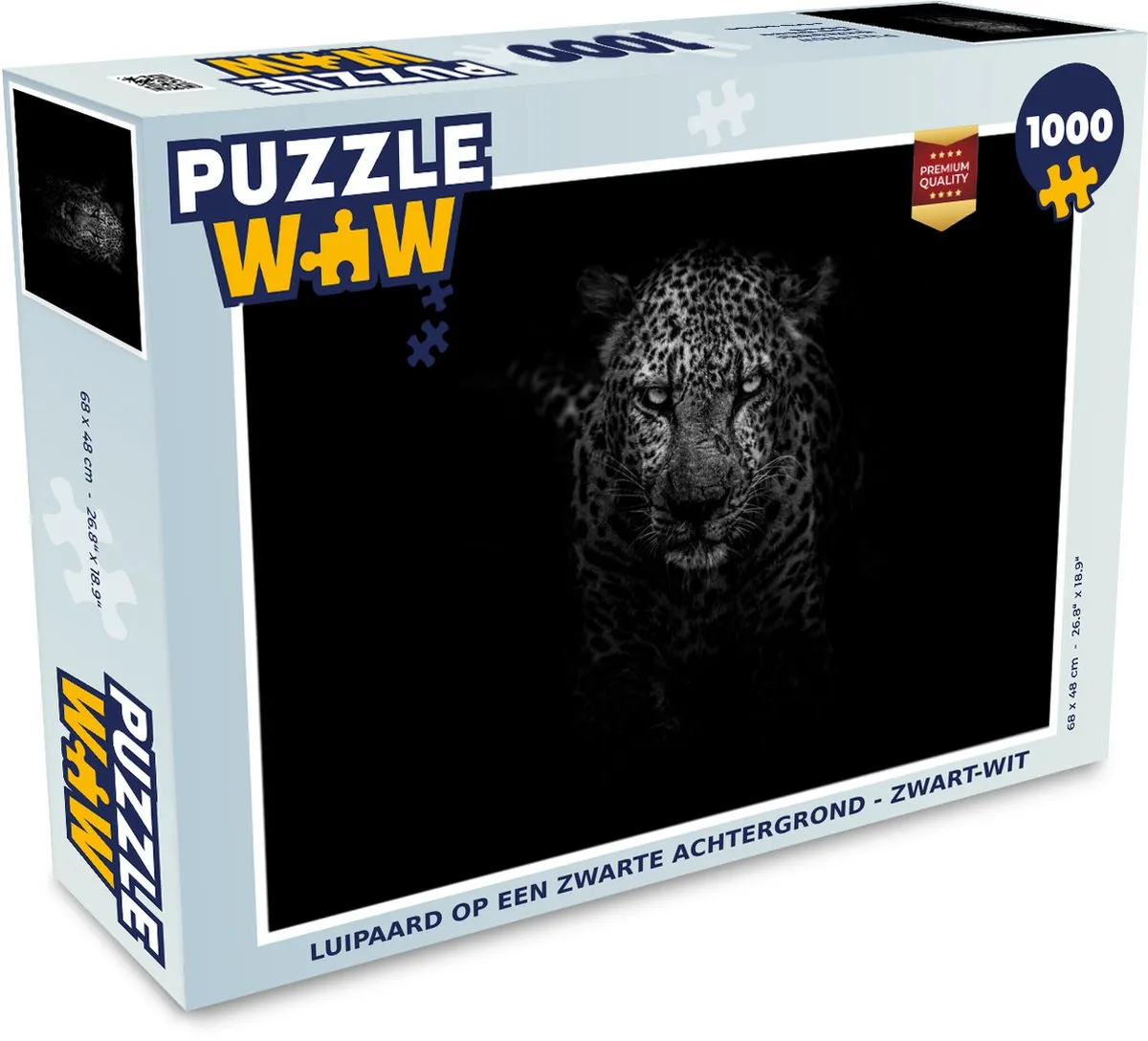 PuzzleWow Luipaard Legpuzzel 1000 Stuks - Multicolor