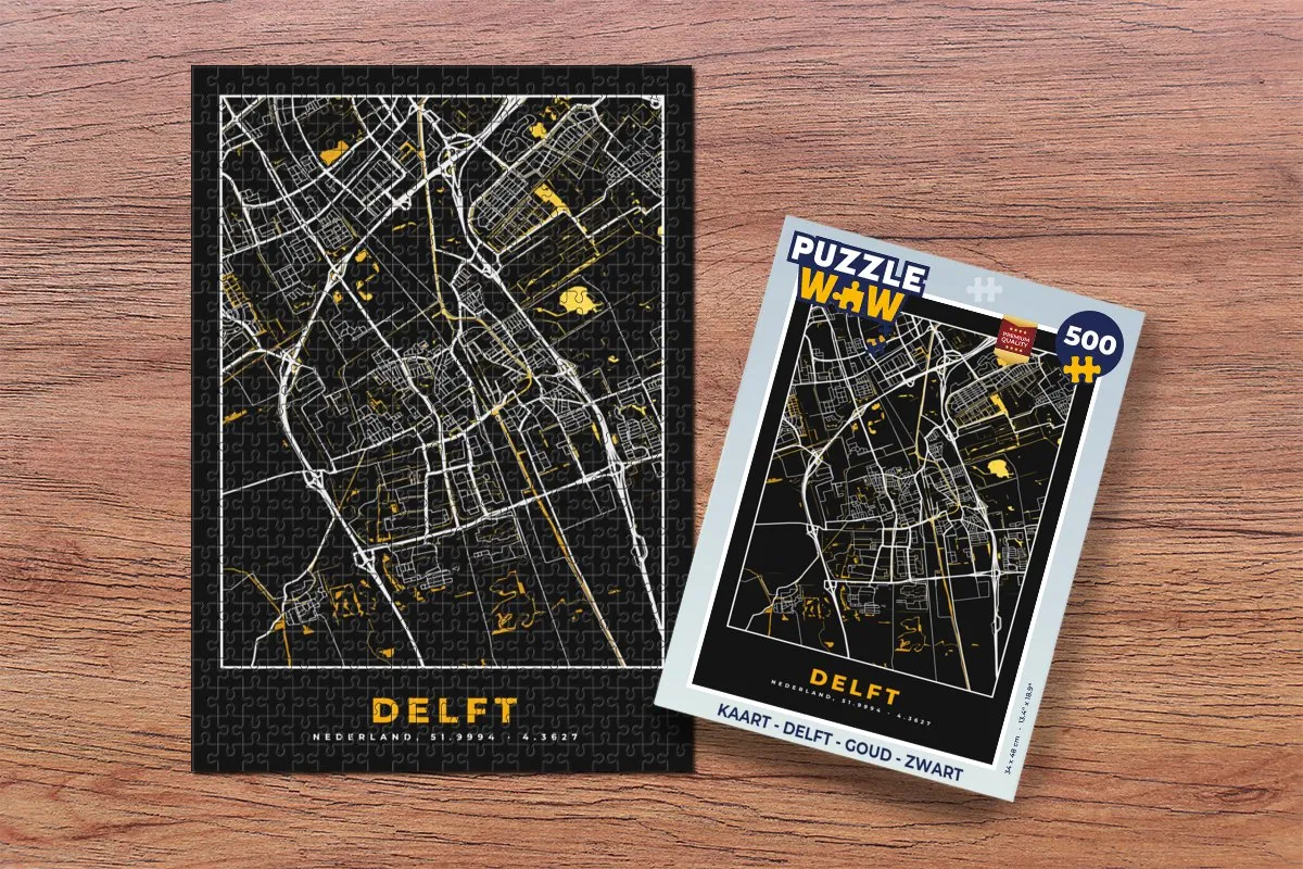 PuzzleWow Delft Legpuzzel 500 Stuks - Multicolor