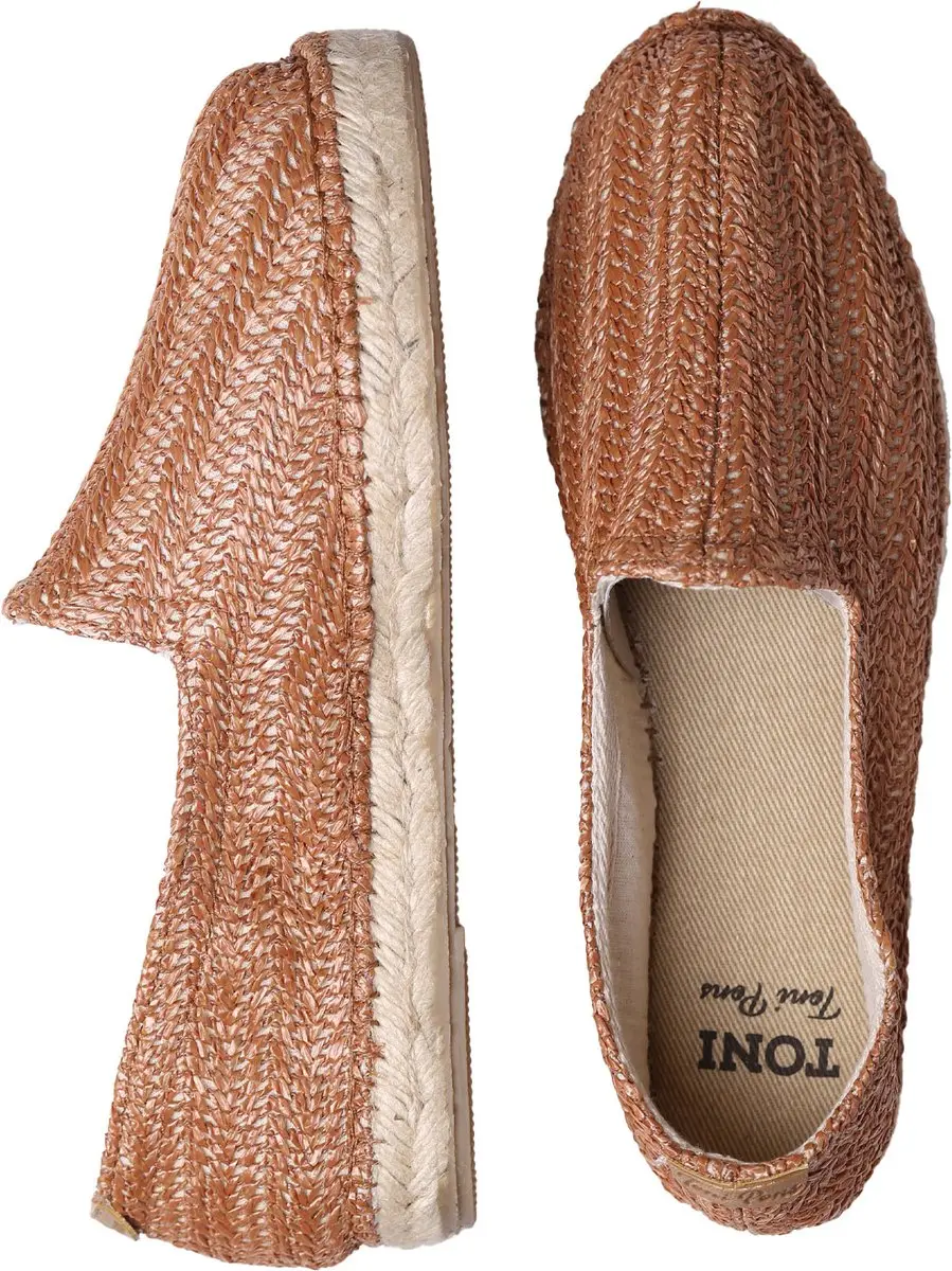 Gesloten espadrilles voor heren van raffia met jute zool