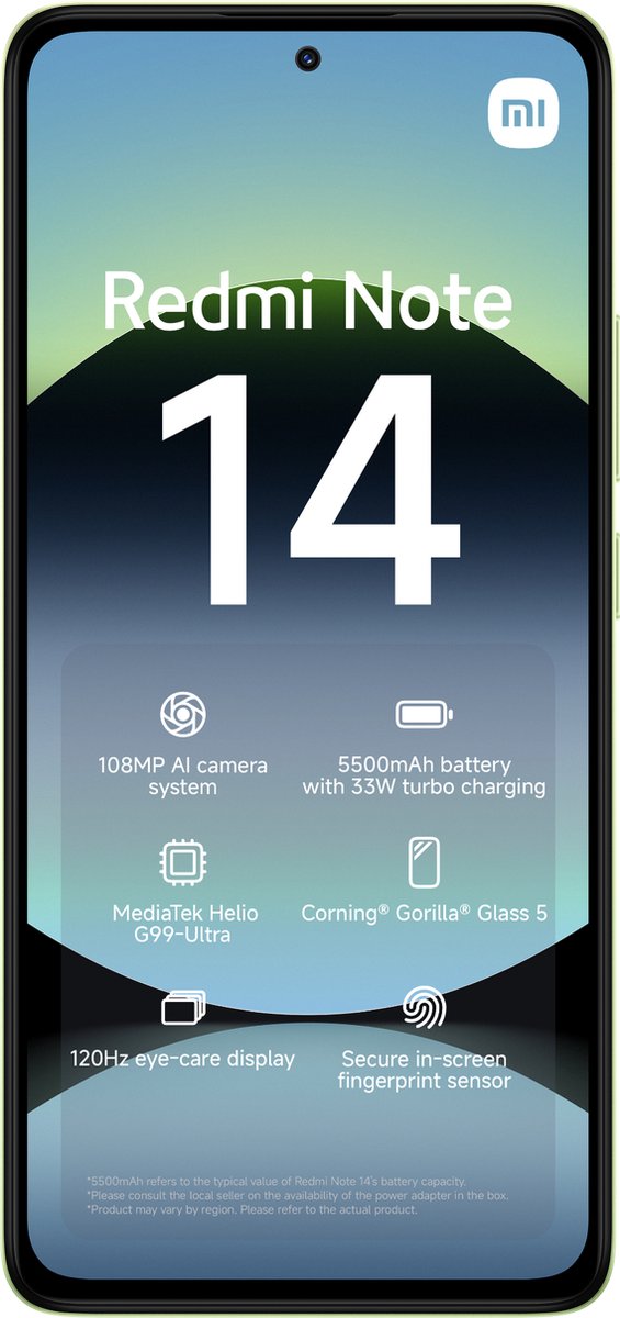 Xiaomi Redmi Note 14 - 6GB/128GB - Lime Groen