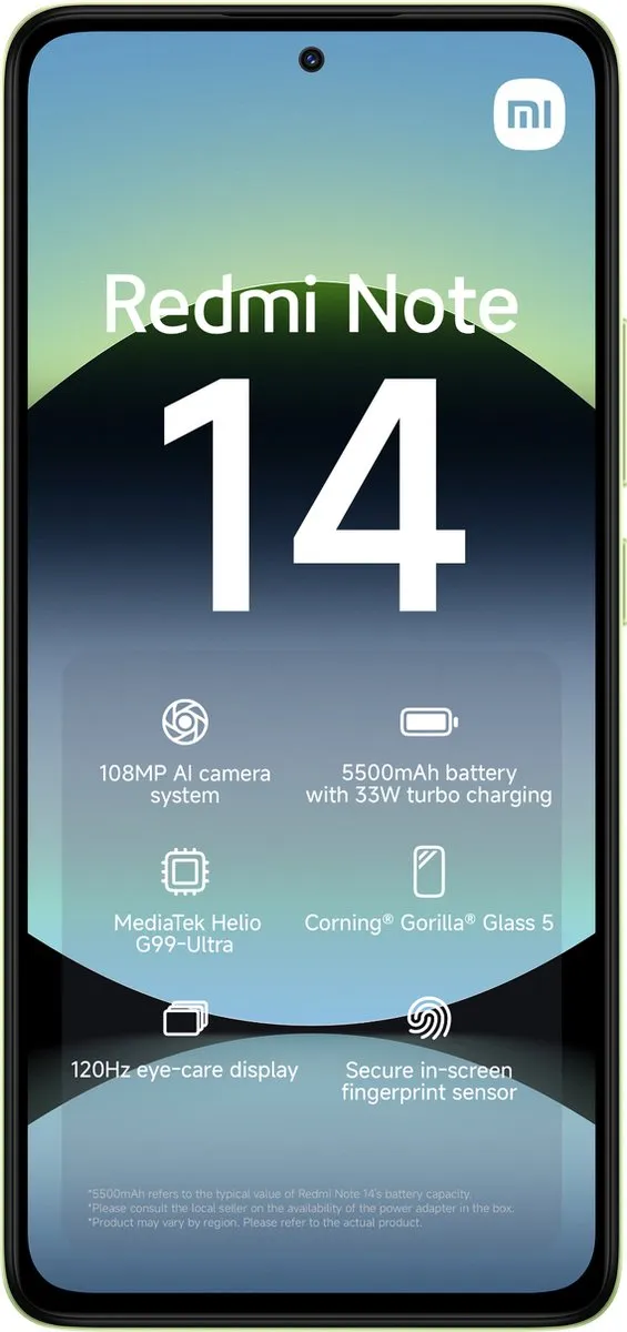 Xiaomi Redmi Note 14 128GB - Groen