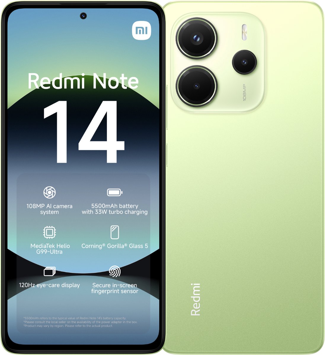 Xiaomi Redmi Note 14 - 6GB/128GB - Lime Groen