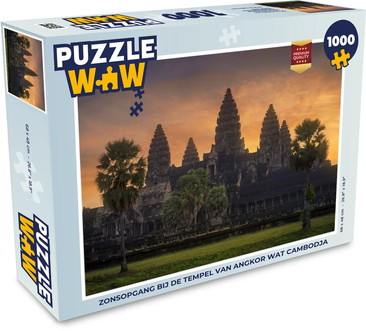 PuzzleWow Angkor Wat Legpuzzel 1000 Stuks