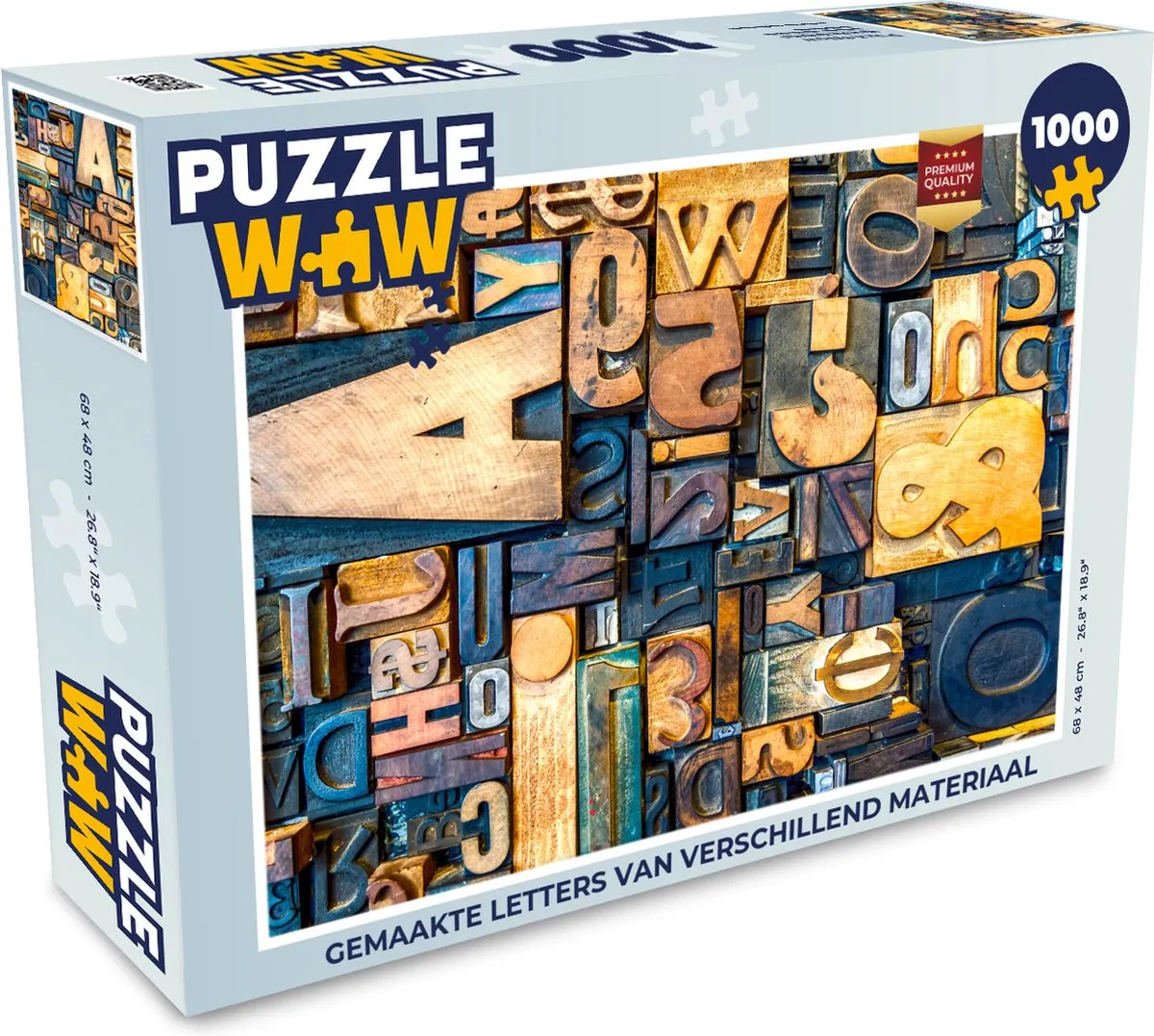 PuzzleWow Legpuzzel 1000 Stuks Multicolor
