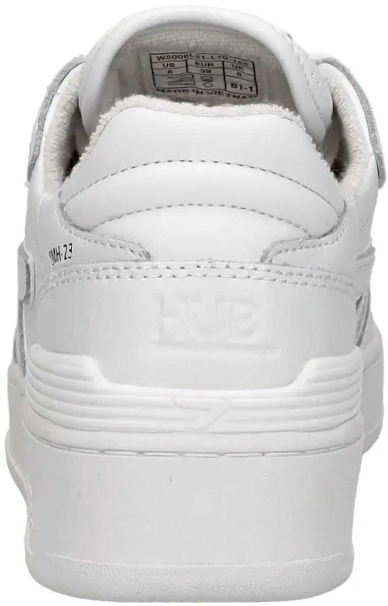 Hub Smash Leren Sneakers Dames - Wit - 43 - afbeelding 6 van 6