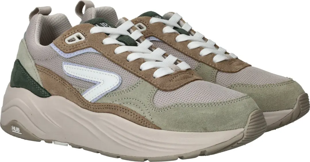Hub Glide Lage Sneakers 38 - Groen - afbeelding 4 van 6