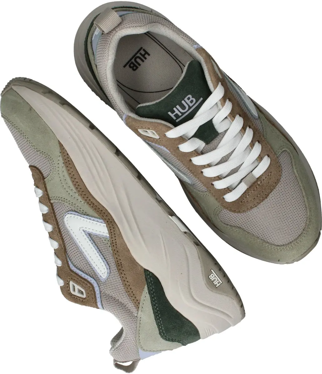 Hub Glide Lage Sneakers 38 - Groen - afbeelding 6 van 6