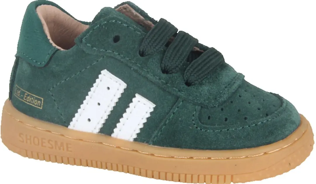 Shoesme Donkergroen Suède Sneakertje