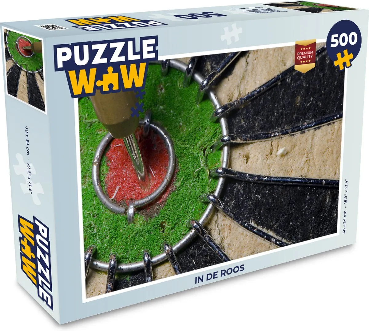 PuzzleWow Legpuzzel In de Roos 500 Stuks - Multicolor
