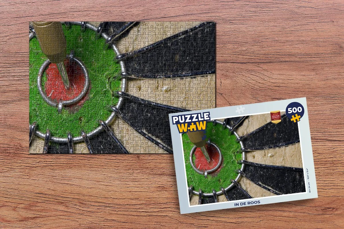 PuzzleWow Legpuzzel In de Roos 500 Stuks - Multicolor