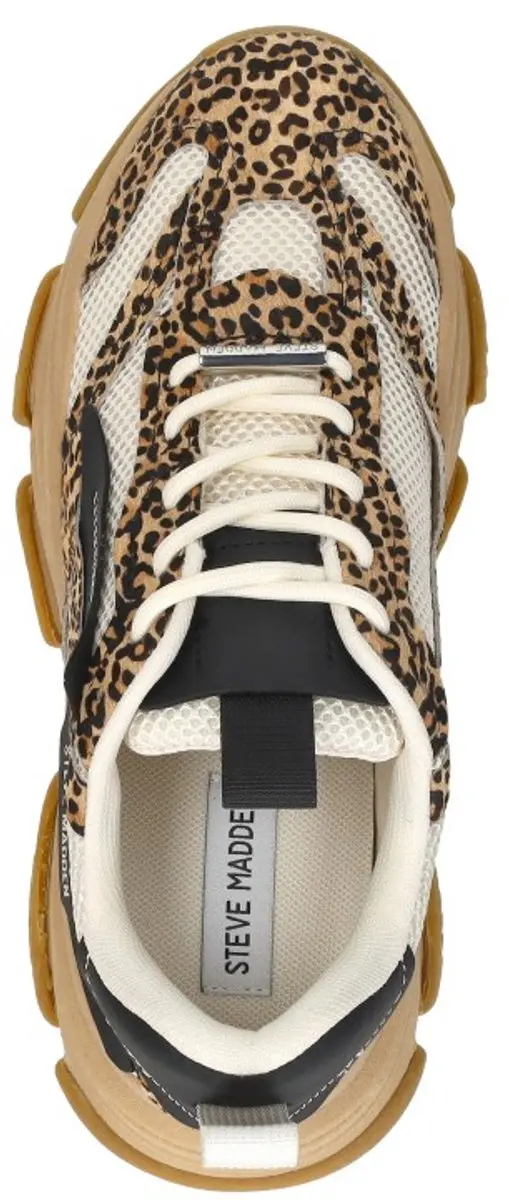 Steve Madden Possesionl-e Dames Sneakers - 37 - Leopard Multi - afbeelding 4 van 6