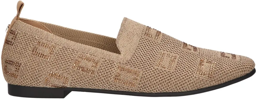 La Strada Loafer Goud Knitted