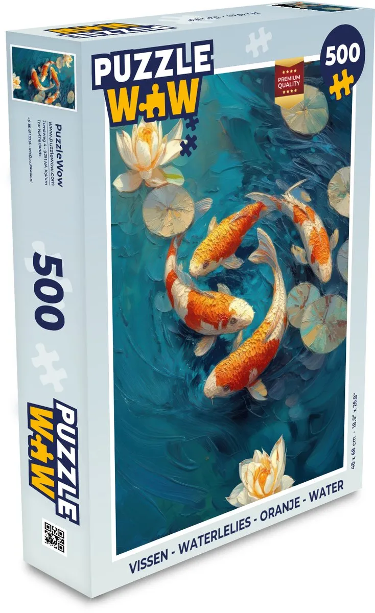 PuzzleWow Waterlelies Puzzel 500 Stuks