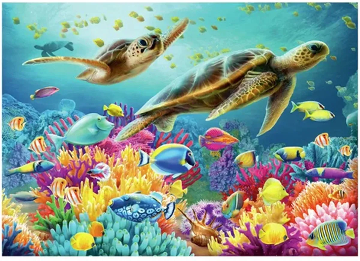 Ravensburger Onderwaterwereld 1000 Puzzeldelen - Blauw