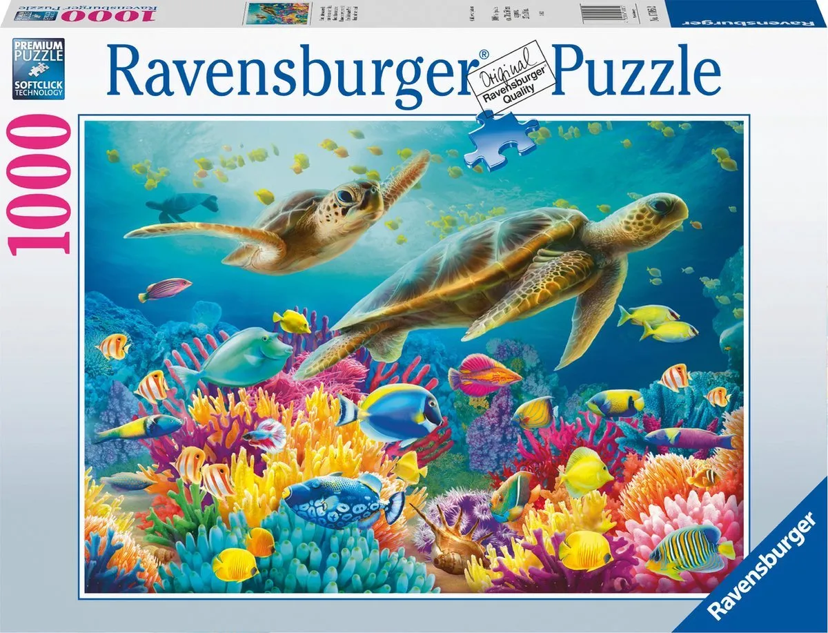Ravensburger Onderwaterwereld 1000 Puzzeldelen - Blauw
