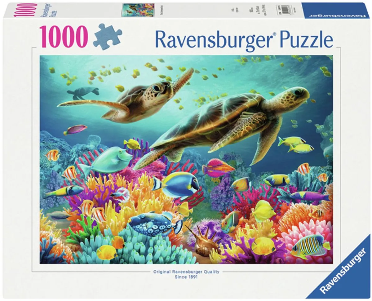 Ravensburger Onderwaterwereld 1000 Puzzeldelen - Blauw