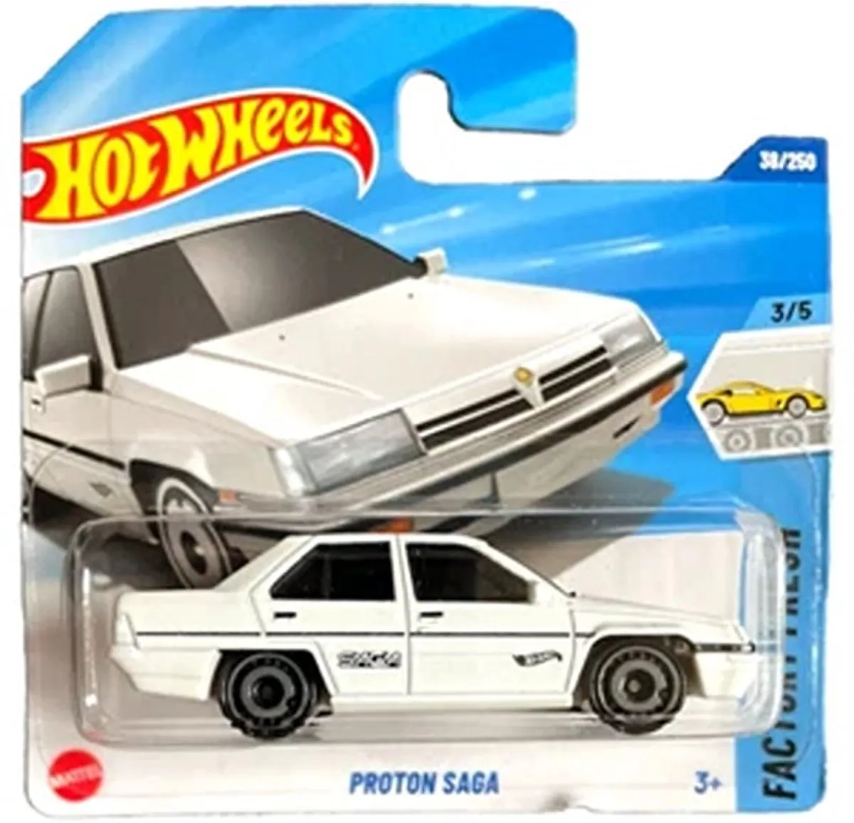 Hot Wheels Proton Saga 1:64 Mat White 21A