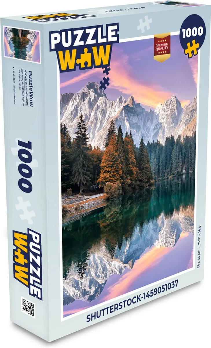 PuzzleWow Bergen Bos Water Lucht Legpuzzel 1000 Stuks