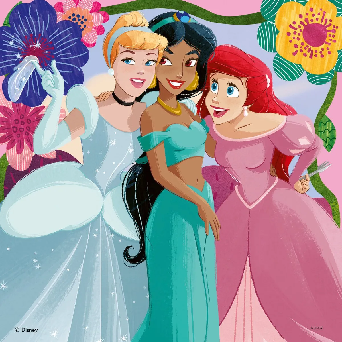 Ravensburger Disney Princess Drie Puzzels 147 Stuks - 200 Stuks