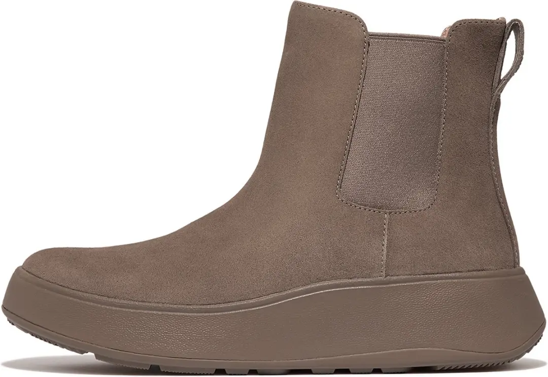 FitFlop FitFlop F-Mode Suede Flatform Chelsea Boots GRIJS