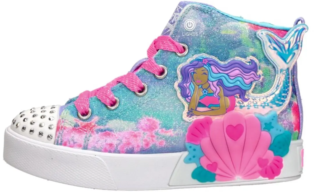 Skechers Seashell Magic Mermaid Sea Meisjes Sneakers - afbeelding 2 van 6