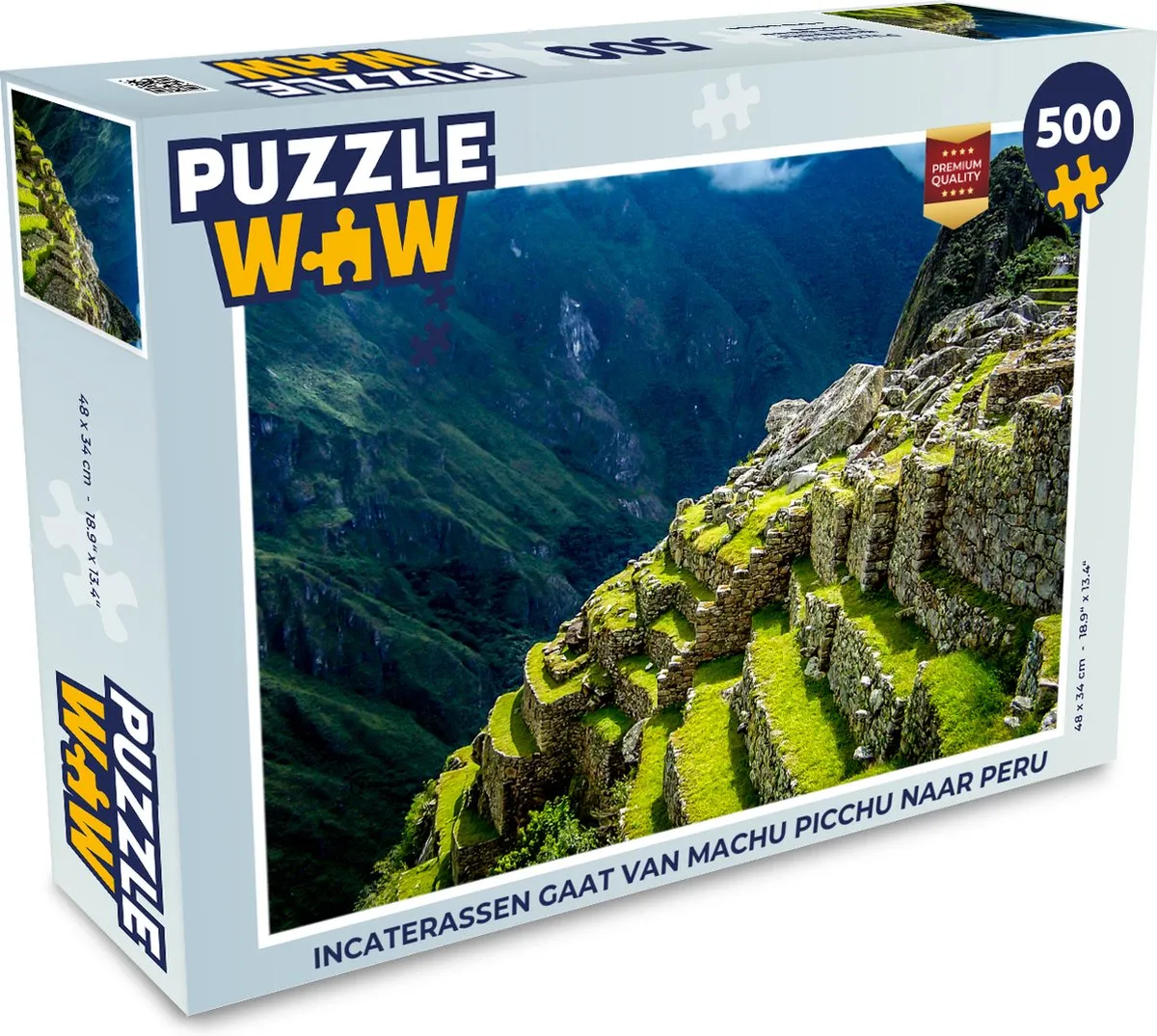 PuzzleWow Machu Picchu Legpuzzel 500 Stuks