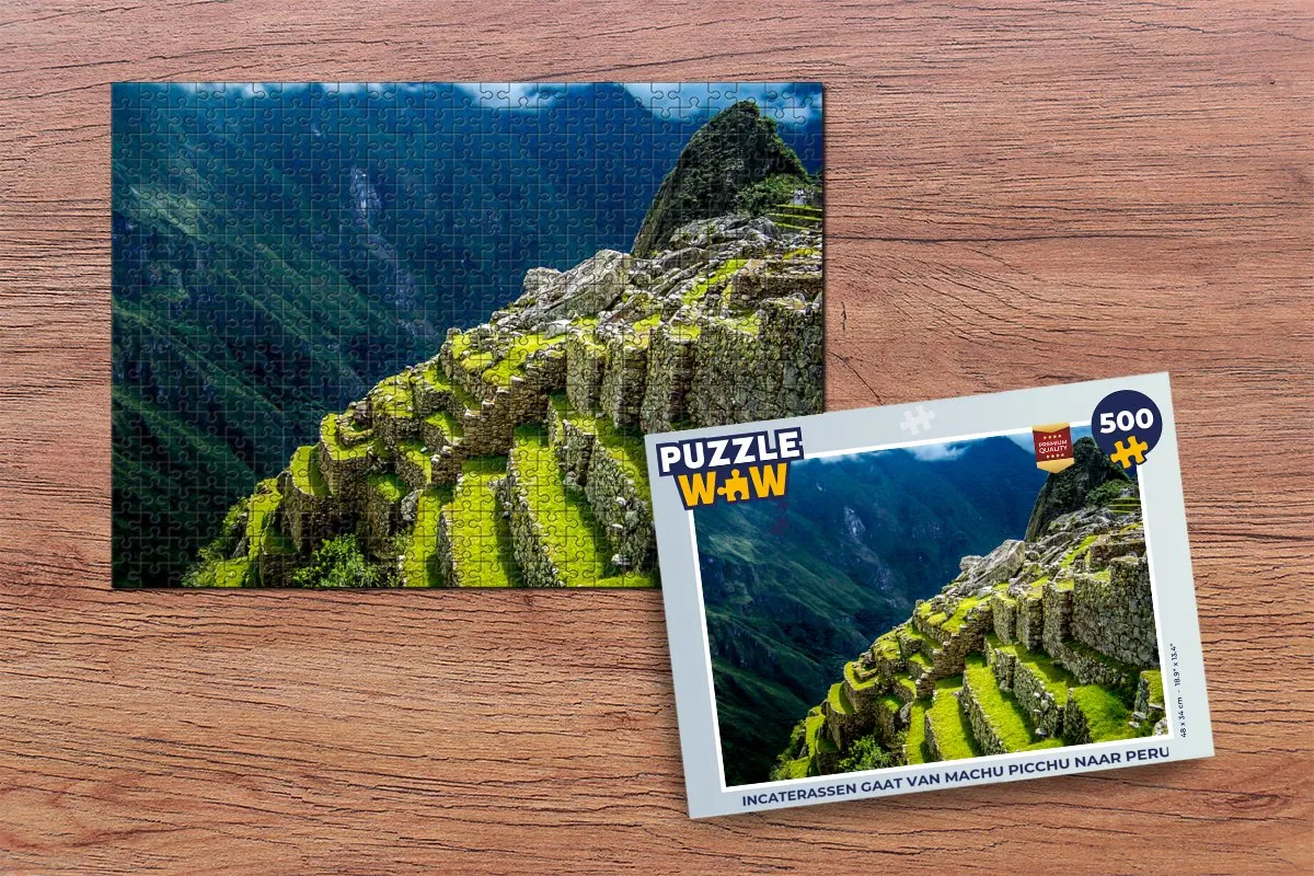PuzzleWow Machu Picchu Legpuzzel 500 Stuks - Multicolor
