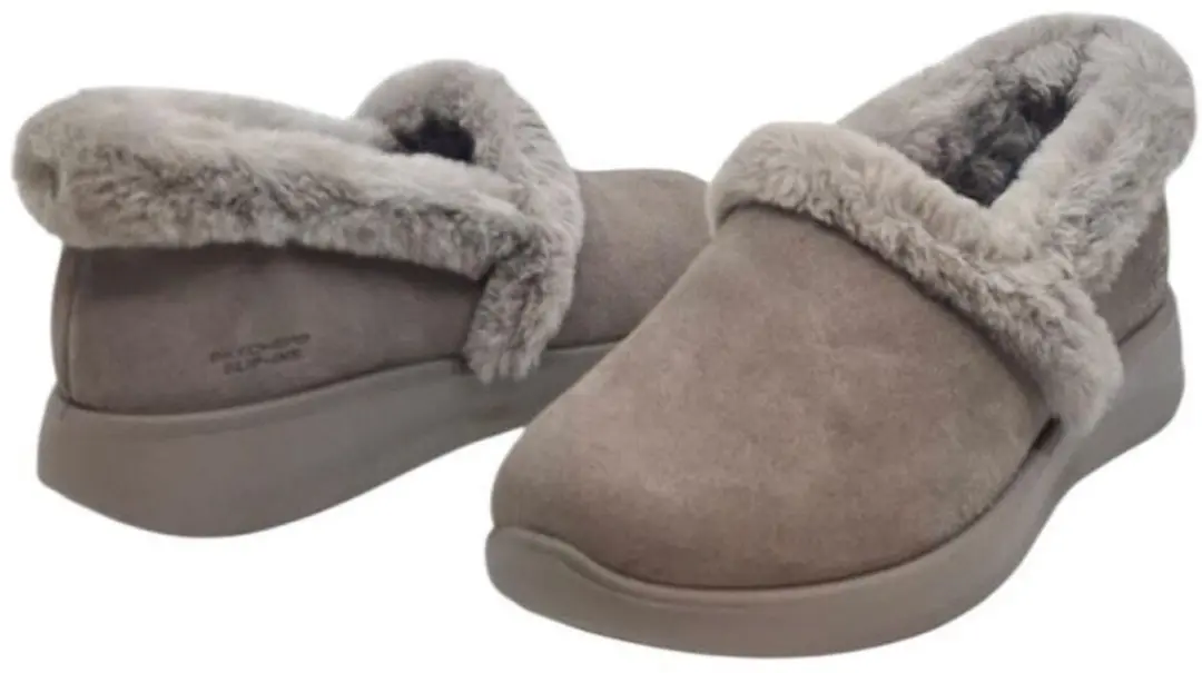 Skechers Cozy Escape Snowy Bliss Dames Pantoffels - Taupe - afbeelding 4 van 6