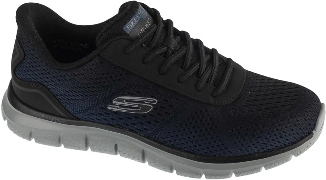 Skechers Heren Track Revno Slip Ins Sneakers Navy Black