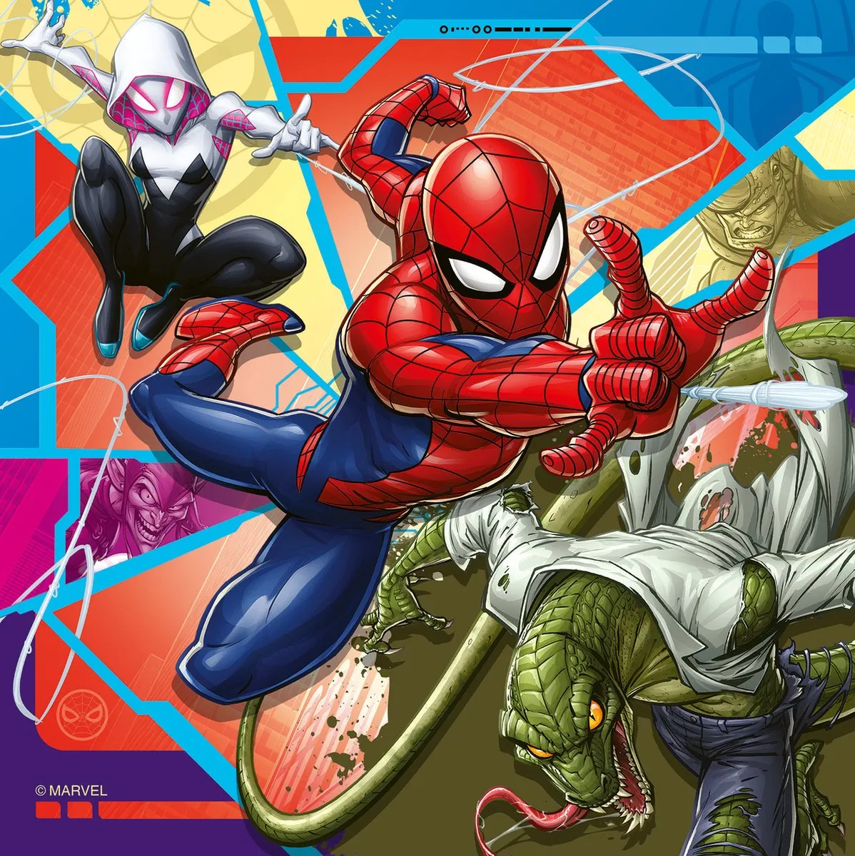 Ravensburger Spider-Man Puzzel 147 Stuks - 3x49 Meerkleurig