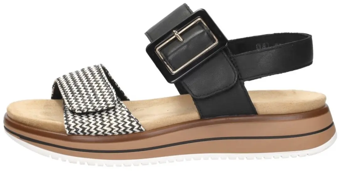 Remonte -Dames - zwart/wit - sandalen - maat 37 - afbeelding 3 van 6
