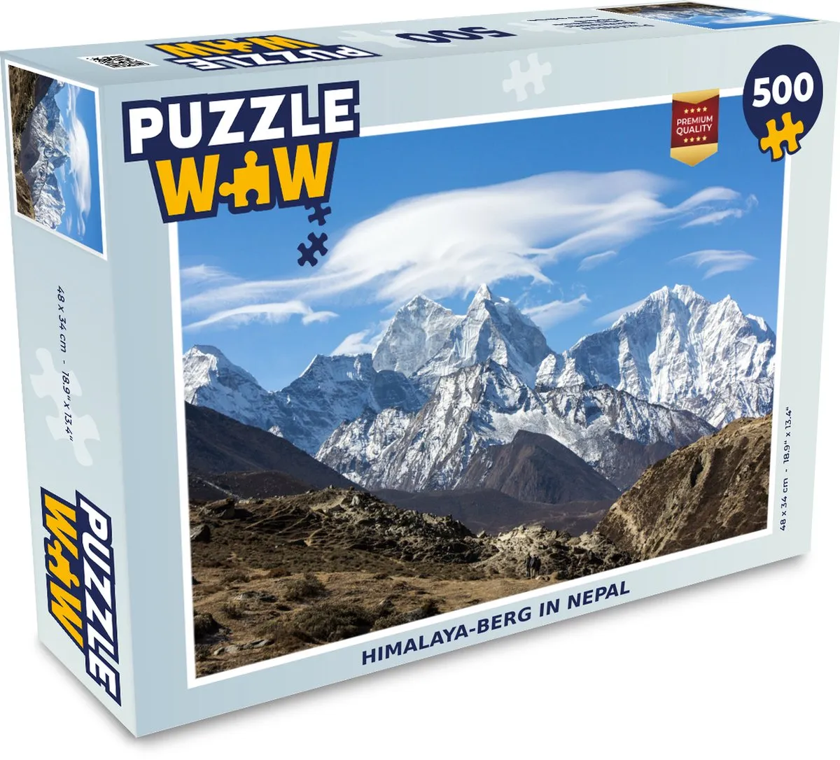 PuzzleWow Himalaya-berg Nepal Legpuzzel 500 Stuks