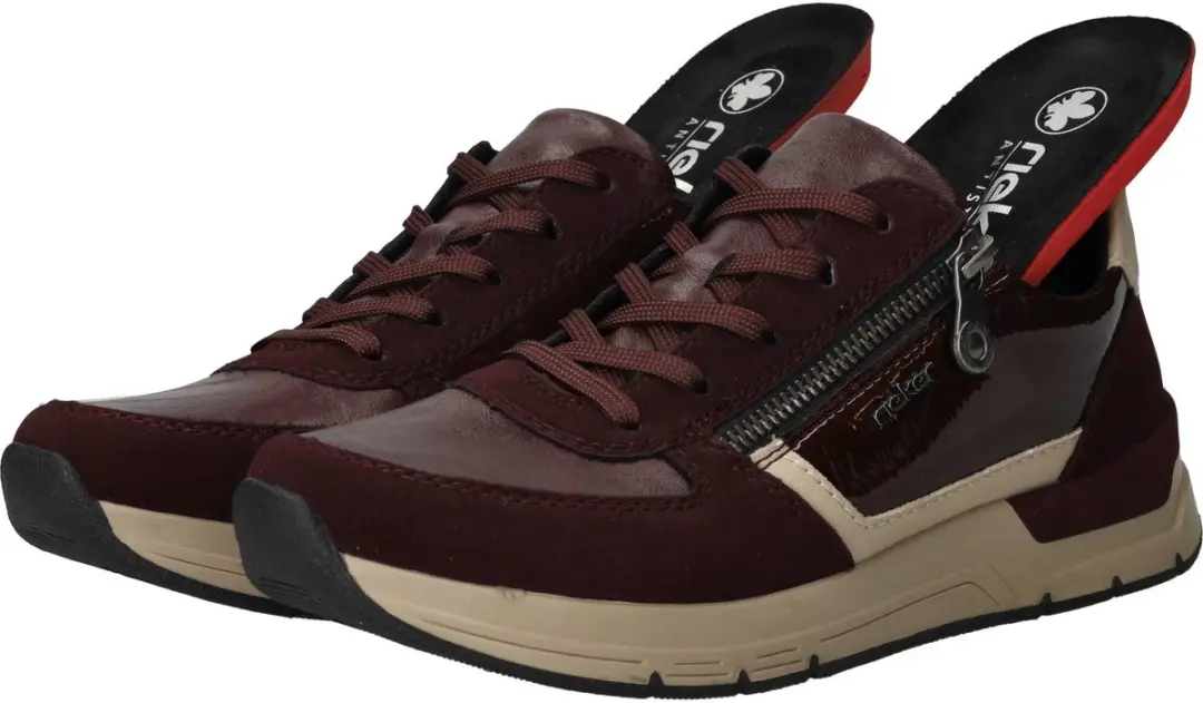 Rieker Sneakers Dames - Rood - 41 - afbeelding 6 van 6