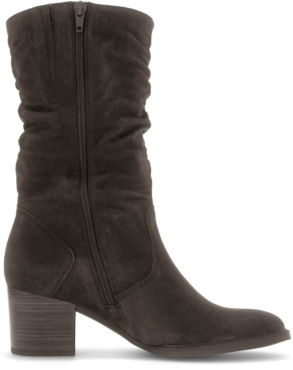 Gabor Dames Laarzen Suede Rits 7391 5 - Donkerbruin - 39 - afbeelding 3 van 6