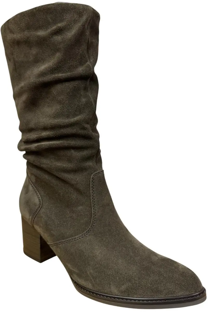Gabor Dames Laarzen Suede Rits 7391 5 - Donkerbruin - 39 - afbeelding 2 van 6