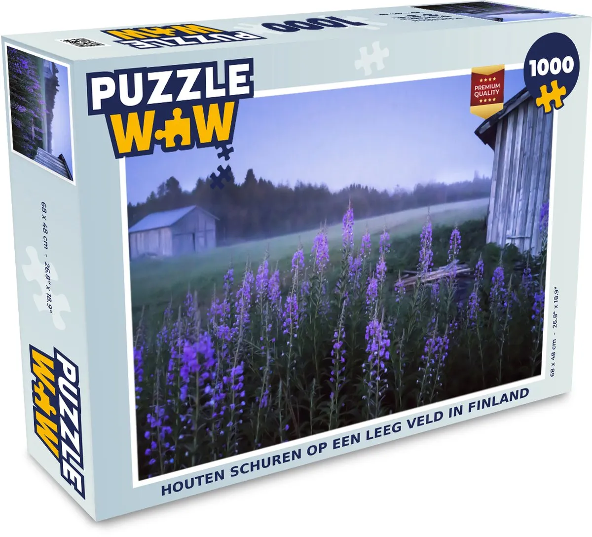 PuzzleWow Legpuzzel Finland Schuren 1000 Stuks