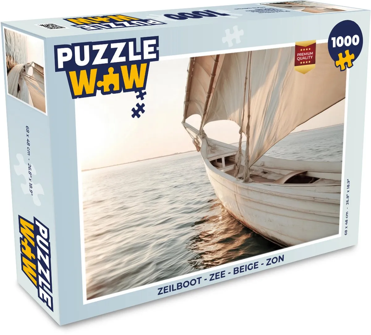PuzzleWow Zeilboot Legpuzzel 1000 Stuks