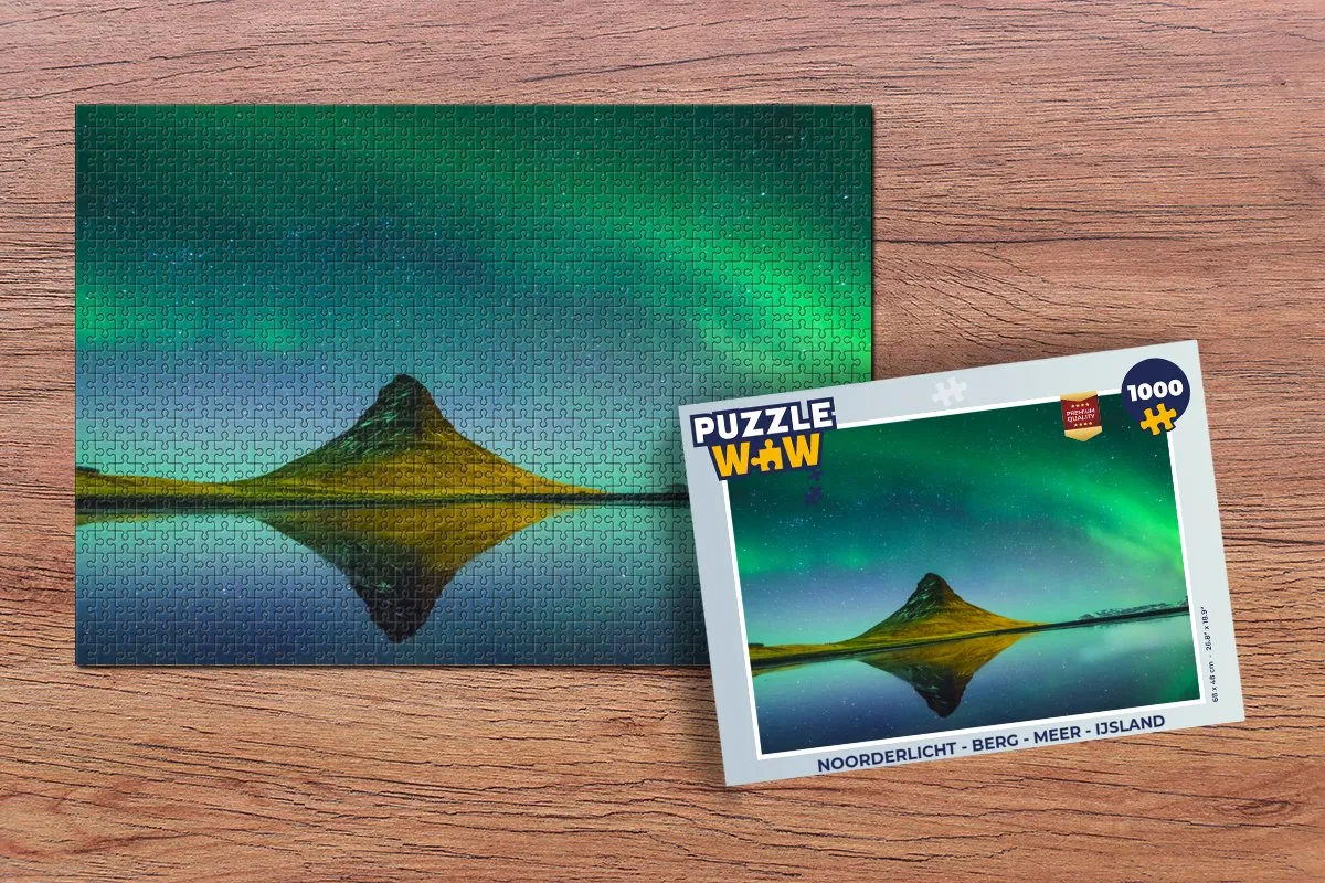 PuzzleWow Noorderlicht Legpuzzel 1000 Stuks - Multicolor