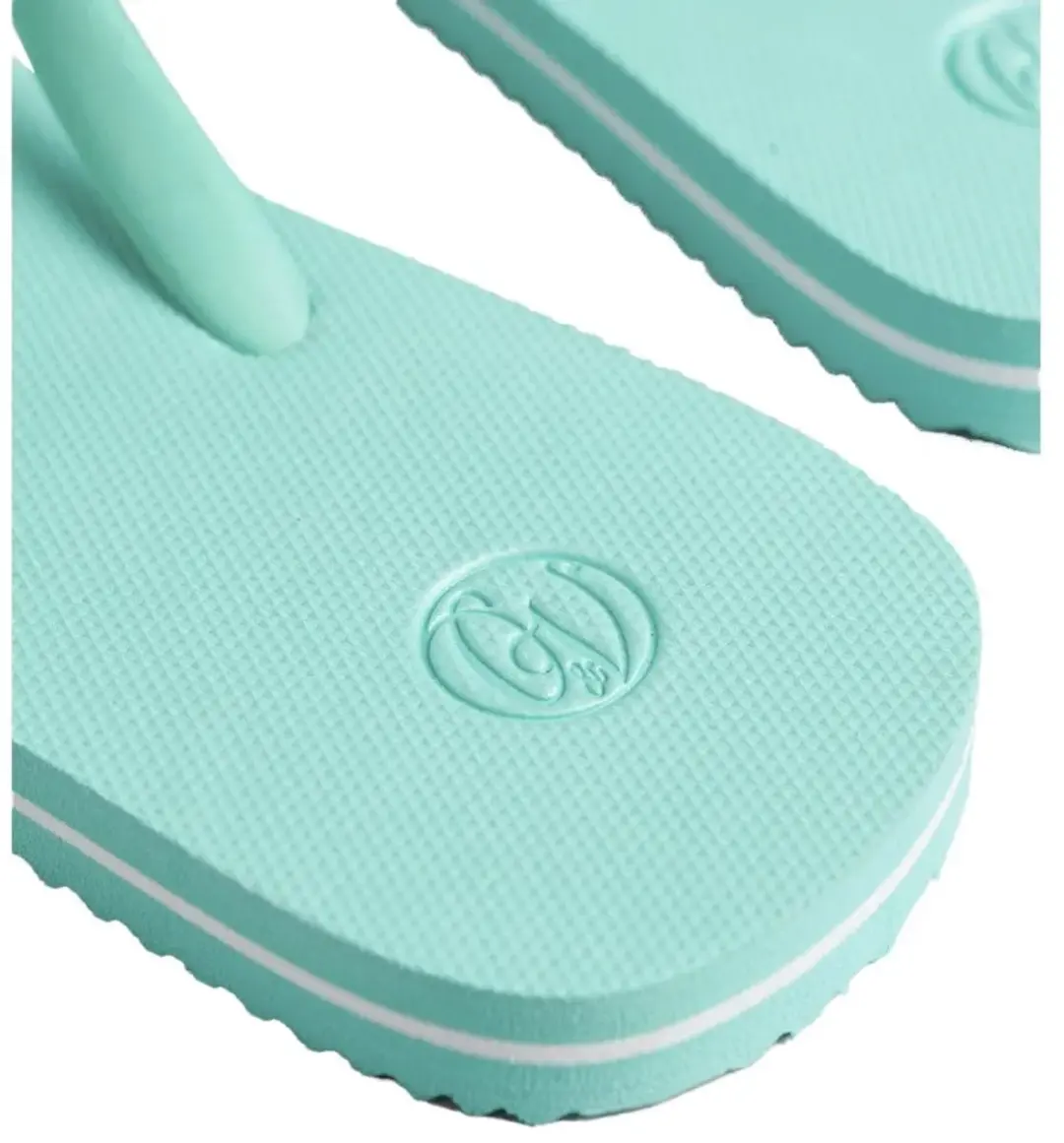 Superdry Dames Klassieke Vintage Teenslippers - 38/39 - Aqua - afbeelding 4 van 6