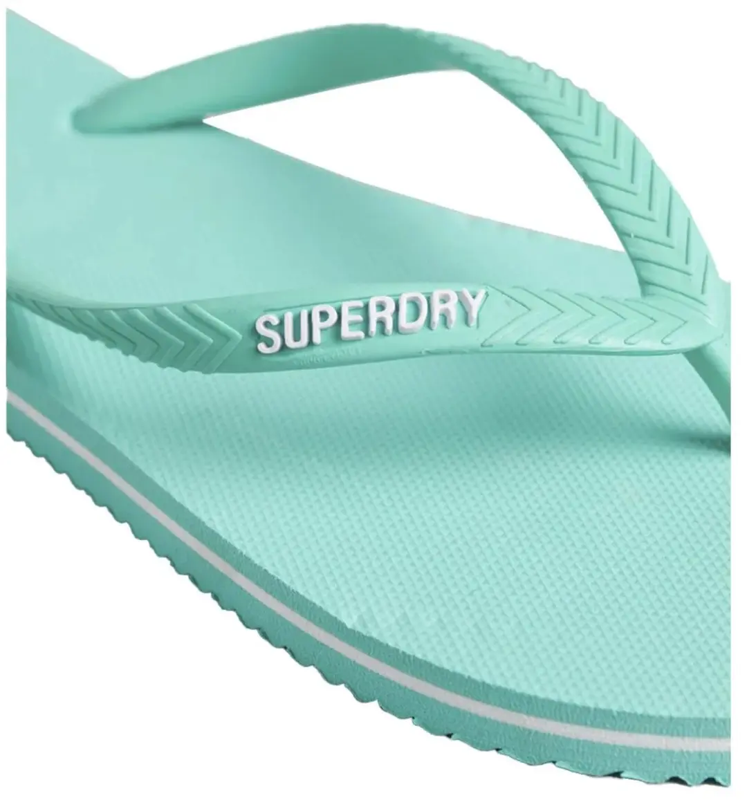 Superdry Dames Klassieke Vintage Teenslippers - 38/39 - Aqua - afbeelding 3 van 6
