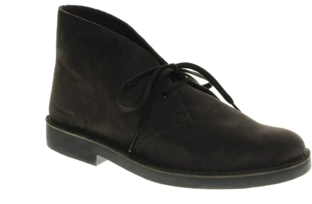 Clarks Desert Bt Evo Heren Veterschoenen - 41 - Donkerbruin Suede - afbeelding 2 van 6